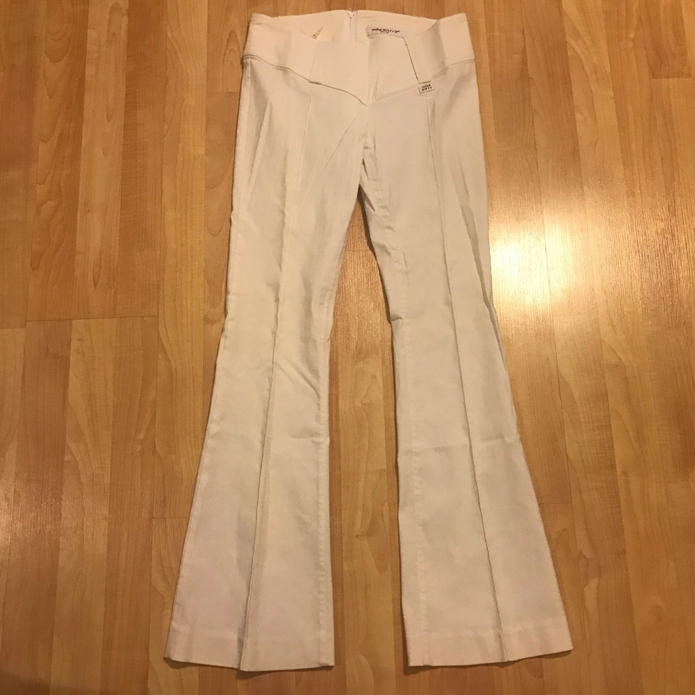 White Bell Bottom Pants
